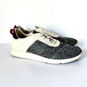 TOMS Women’s Cabrillo Knit And Canvas Lace Up Shoe Sneakers Size 8.5 Birch Blk